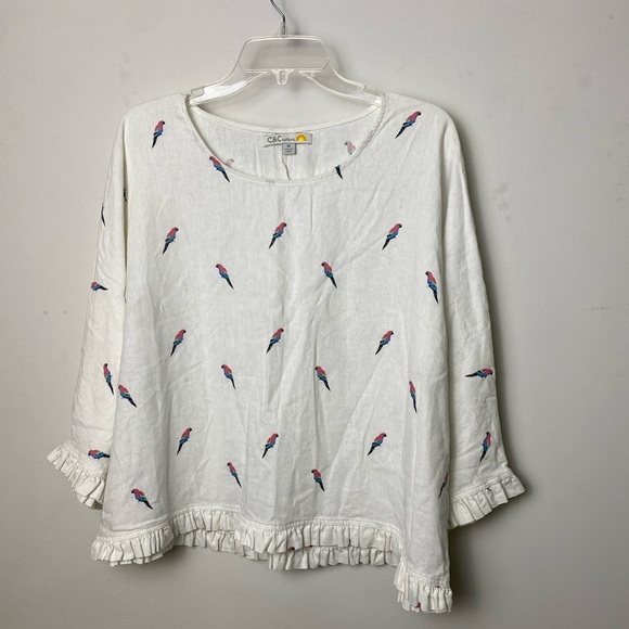 C&C California Cream Bell Sleeve Blouse - Picture 1 of 10